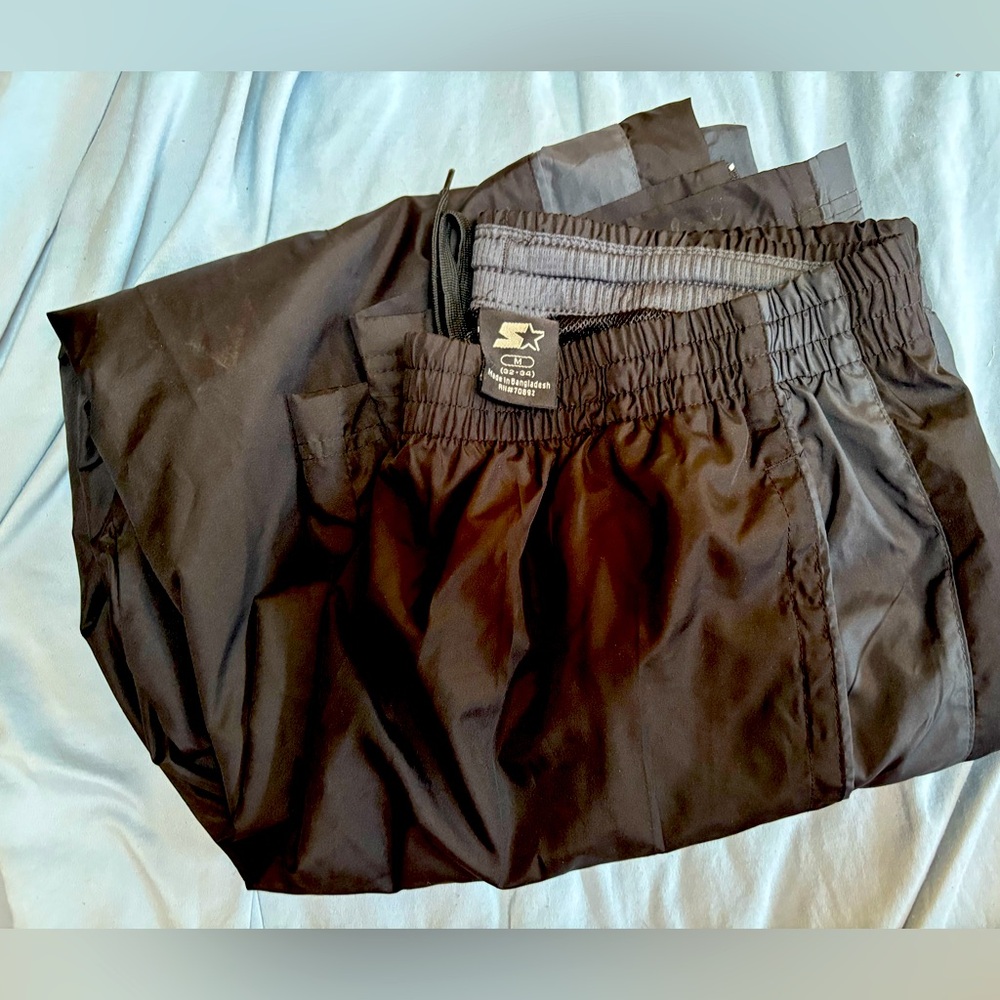 Black Men's Starter Track Pants